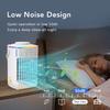 Ar Condicionado para Espaços Pequenos para Casa Portátil Recarregável Ventilador de Mesa Cooler de Ar de Verão com Spray Ar Limpo Úmido para Sala de Escritório