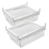 1/2pcs Fridge Drawer Organizer Reusable Pull-out Transparent Food Storage Container for Refrigerator Home Kitchen Accessories