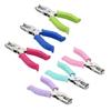 School Office Metal Single Hole Puncher Handheld Hole Puncher with Soft Grip 6mm Circle Shape DIY Paper Punch Binding Stationery