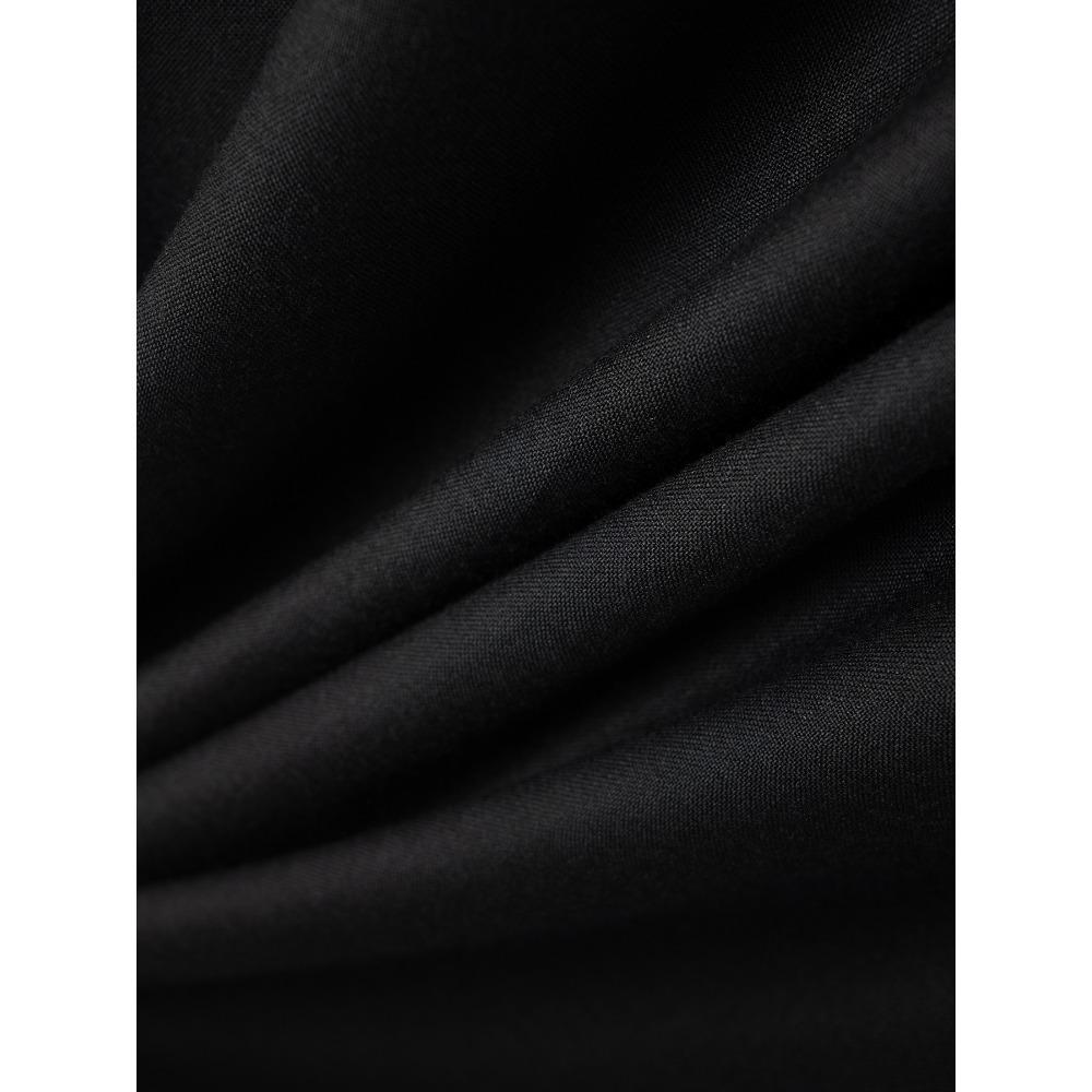 Spring and Autumn Men's Casual Patchwork Lapel Long Sleeved Shirt