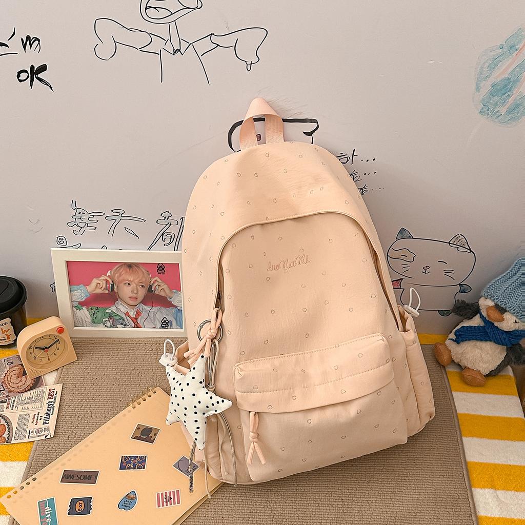 Schoolbag New Korean Version Versatile Backpack Niche Design Backpack High Value Sweet Wind Junior High School Student School Bag Female