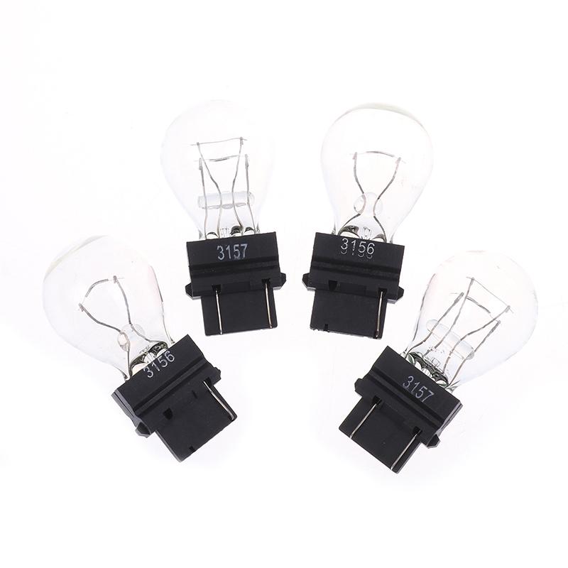 2Pcs 3156/3157 12V 21/5W Led Bulbs Clear Shell Tail Signal Light Bulbs Replacement Car Tail Brake Light Backup Reverse Lamp