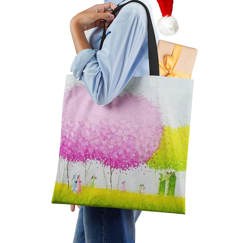 Женские льняные сумки с принтом — фото 3