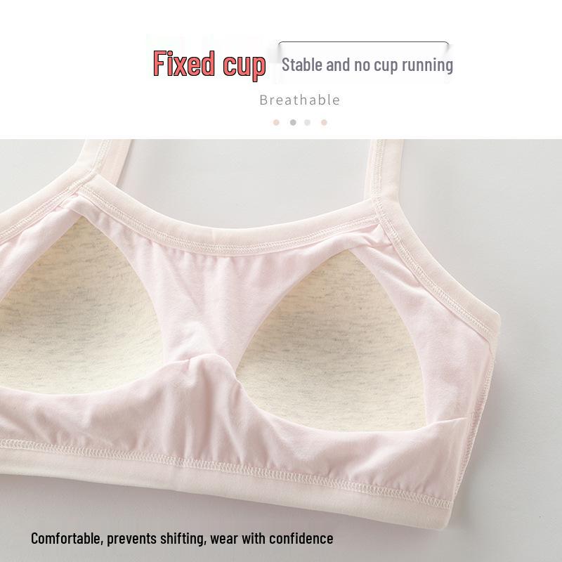 Reiner Baumwoll-Büstenhalter-Westen für Mädchen in der Mittel- und Oberstufe – Leichte Schülerunterwäsche