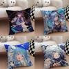 Hololive Cartoon Pillow Case Throw Pillow Cover Nordic Vintage Style Cushion Covers Home Living Room Sofa Couch Seat