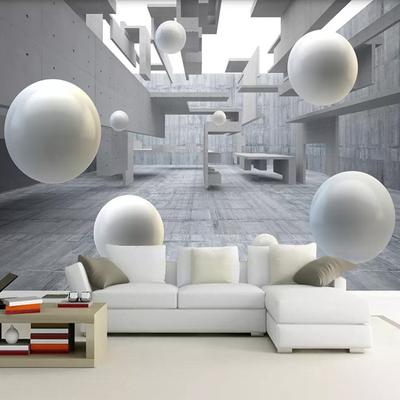 3D-Wandbild „Abstrakter Raum“, Erweitern Sie den Weltraum, Ball, TV-Hintergrund, Wandgemälde, Wohnzimmer, Schlafzimmer, Dekoration, Tapete