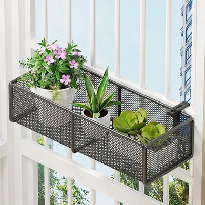 Suporte de Vaso de Flores com Design Suspenso Arte em Ferro Suporte para Vaso de Plantas Suporte para Plantas Suspensas Grade de Cerca