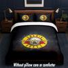 Guns N’ Roses Design Bed Bedding Set 1 Duvet Cover + 2 Pillowcases Soft Breathable Household Bed Linens