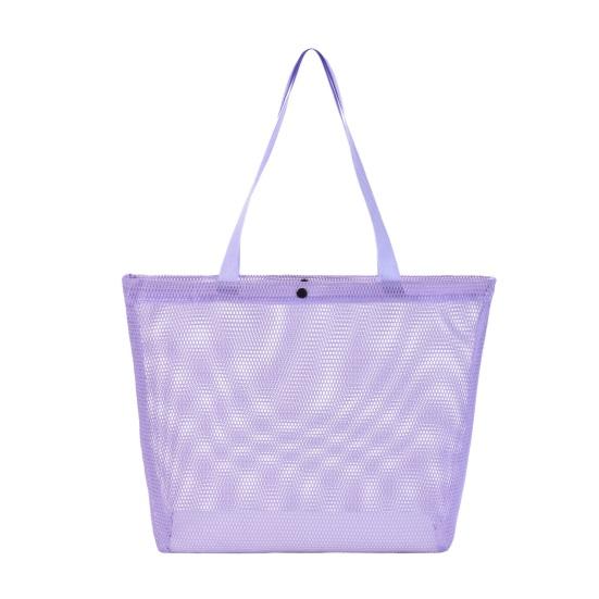 Mesh Beach Bag for Women, Sand-proof Waterproof Large Mesh Tote Bag, Swimming Pool Beach Toy Shoulder Pouch, Travel Vacation Cruise Essentials