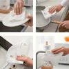 200 Sheets(4 Rolls) Disposable Kitchen Paper Towel Absorbent Dish Cloth Lazy Rag Wet And Dry Use Kitchen Cleaning Paper Cloth