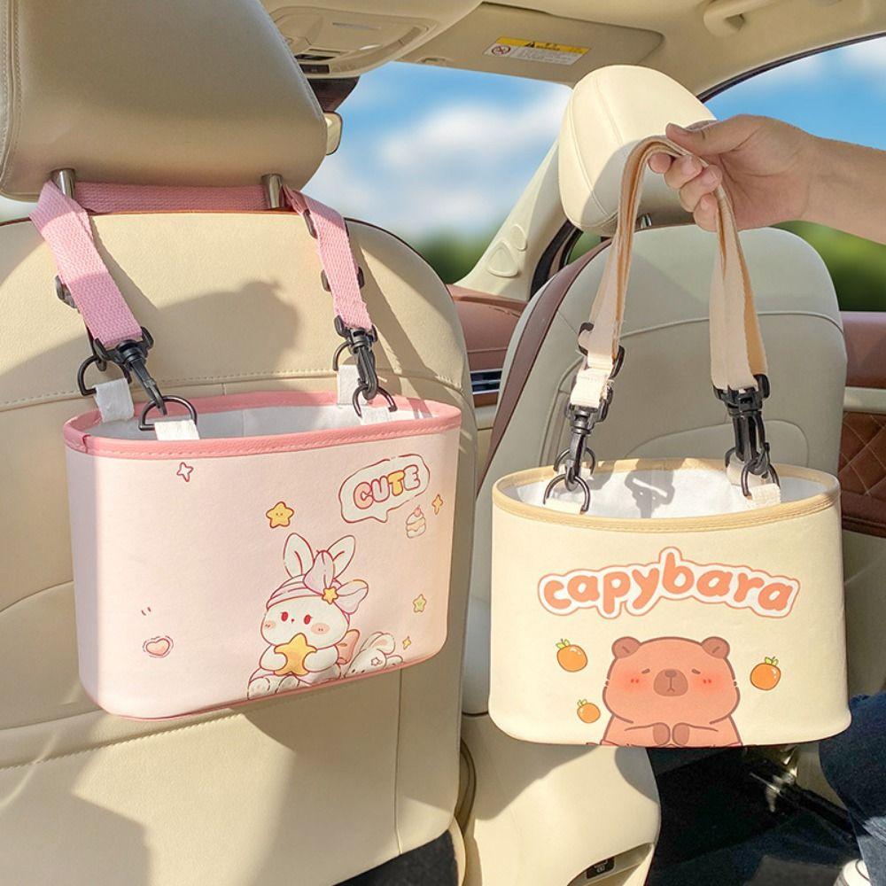 

Dirt-proof Cartoon Storage Bag Waterproof Auto Storage Pockets Universal Car Hanging Bag Phone Style 2