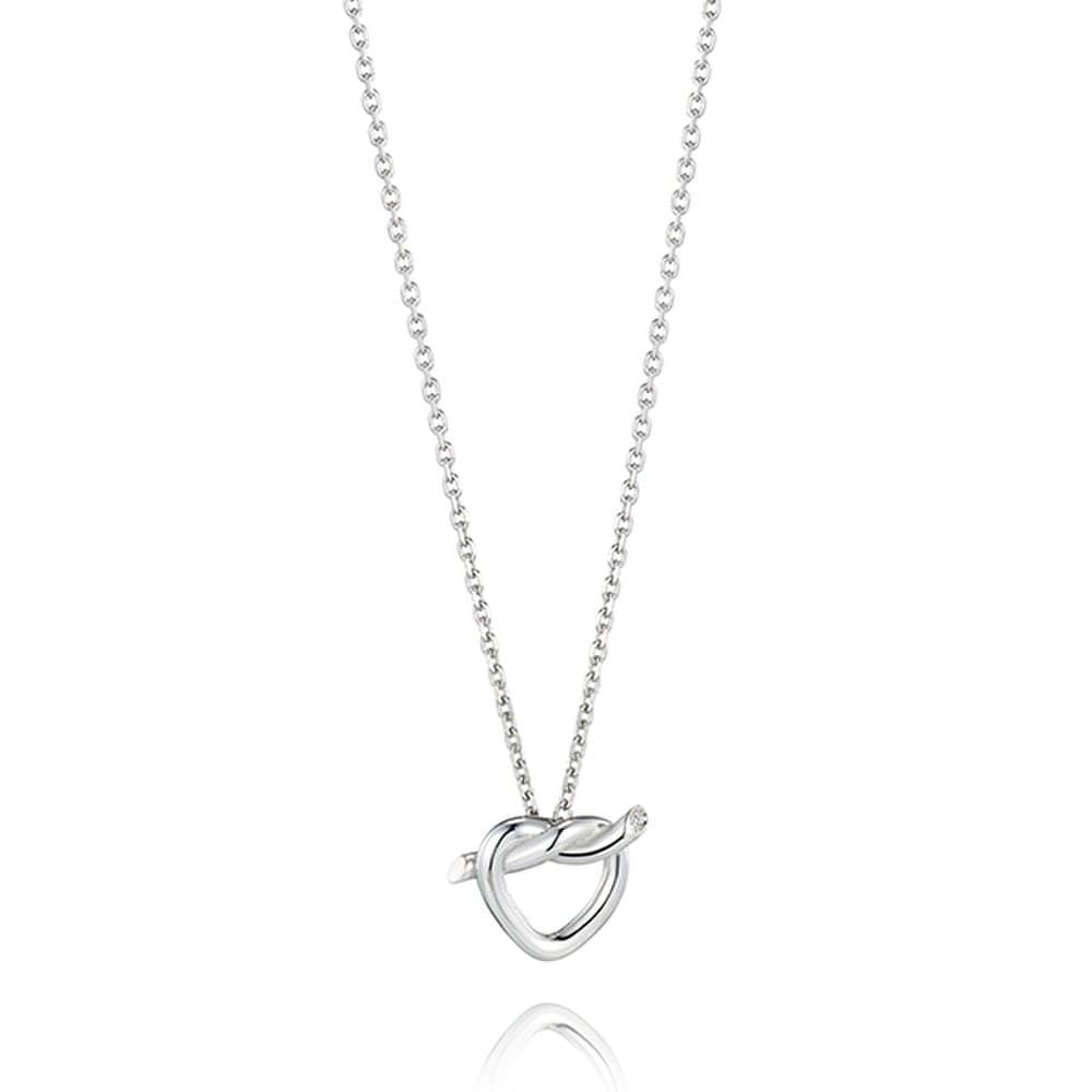[Stonehenge]] Love Knot Silver Necklace F0284