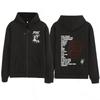 Rapper PLK Graphic Zipper Hoodies Men's Women Clothing Fashion Hip Hop Harajuku Oversized Zip Up Hoodie Sweatshirts Funny Wears