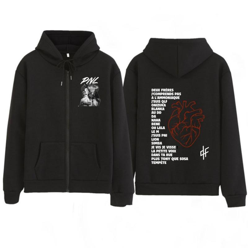 Rapper PLK Graphic Zipper Hoodies Men's Women Clothing Fashion Hip Hop Harajuku Oversized Zip Up Hoodie Sweatshirts Funny Wears