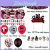 Siren Head Cartoon Cat Horror Theme Birthday Party Balloon Banner Cake Topper Set