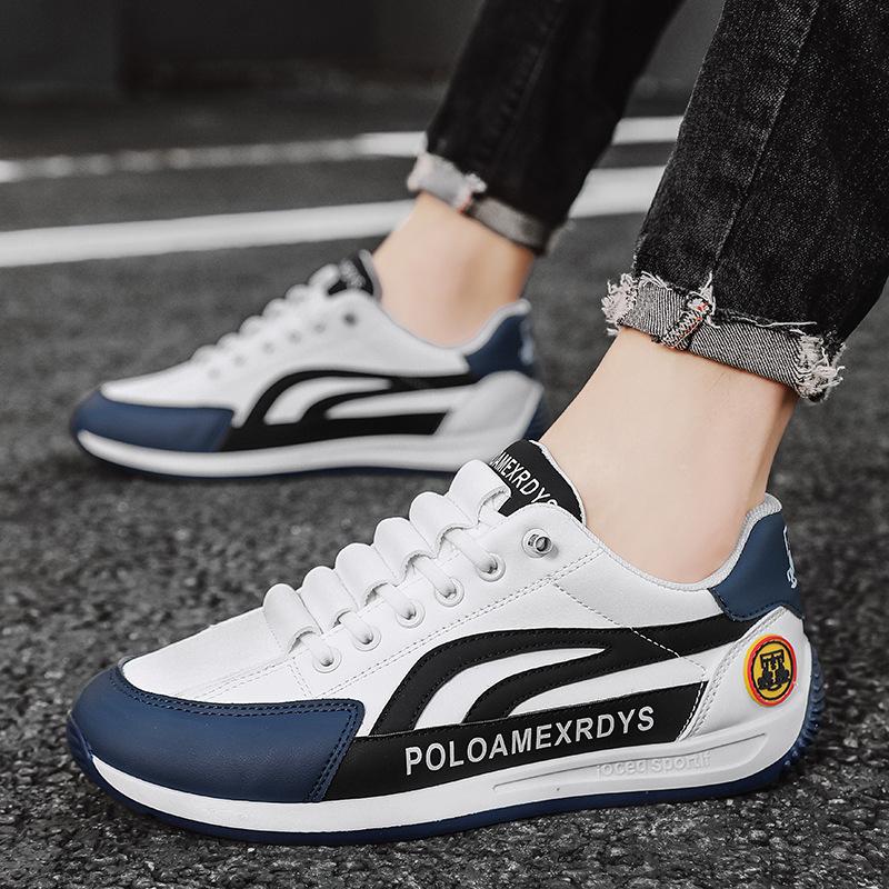 

Men s shoes new men s leather surface casual sports shoes comfortable and breathable casual shoes wear-resistant board shoes men s 39