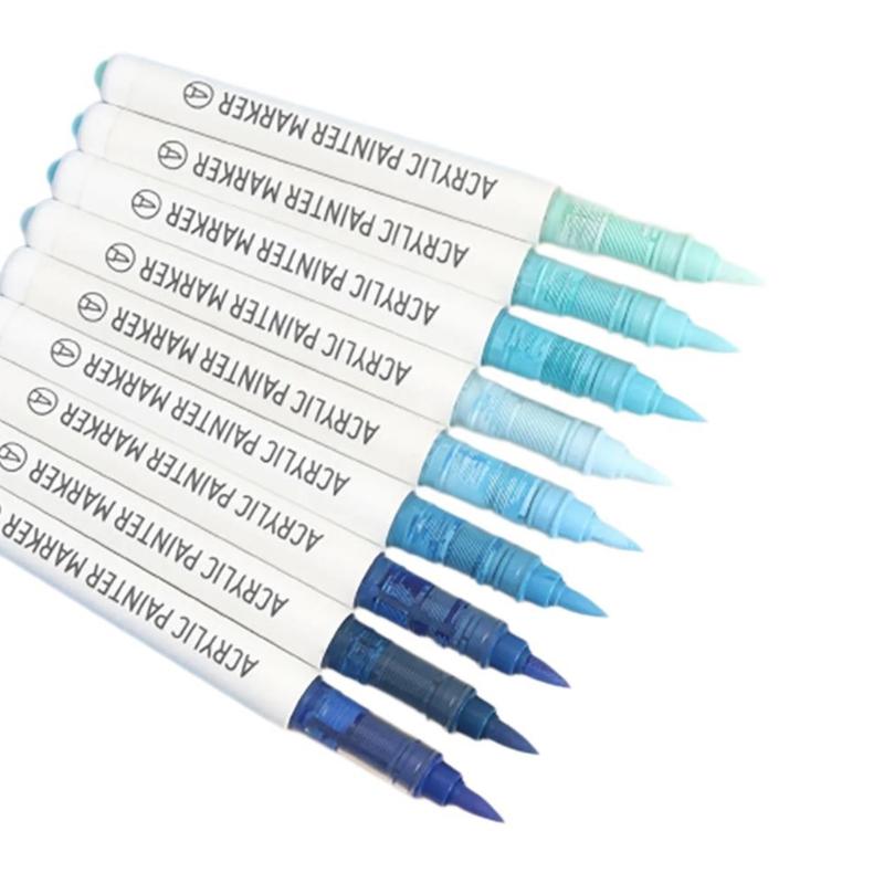 9 шт. Акриловые ручки Акриловые маркеры для рисования Акриловые маркеры Набор Принадлежности для рукоделия для рисования Тыква Камень