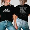 Milá osoba, která stojí za mnou Duševní zdraví Záleží na vás Buďte laskaví Na laskavosti záleží Tričko Buďte laskaví Tričko Unisex Streetwear Tričko pro volný čas Top