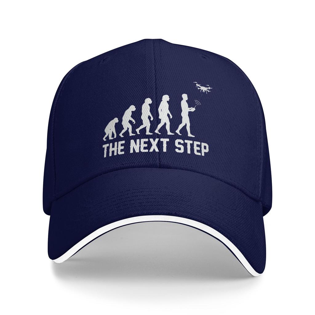 Drone Evolution The Next Step Pilot Sun Baseball Cap UnisexTeens Design Trucker Hat Sunscreen Fashion Outdoor Gym Baseball Caps
