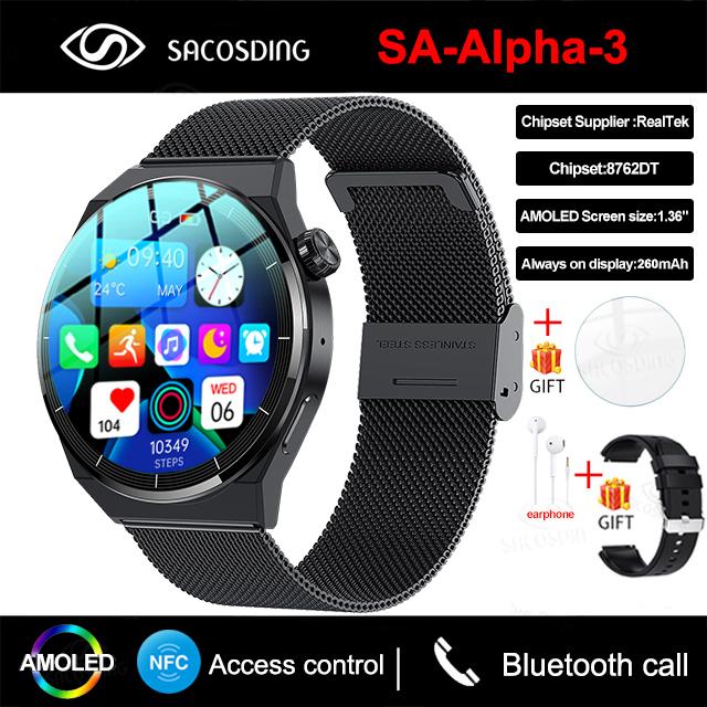 Gt3 Pro Smart Watch Men Amoled 390*390 Hd Screen Heart Rate Bluetooth Call Ip68 Waterproof Smartwatch For Huawei Xiaomi