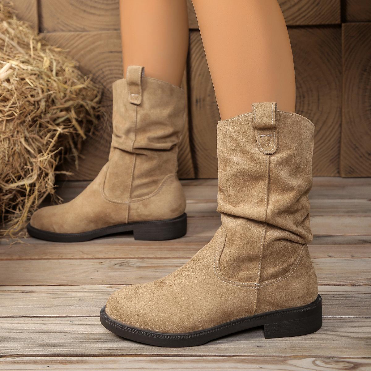 

Женские ботинки Мартин в римском стиле широкой полноты, корейские модные ботинки-пулловеры, европейские комфортные ботильоны оптом 42 хаки