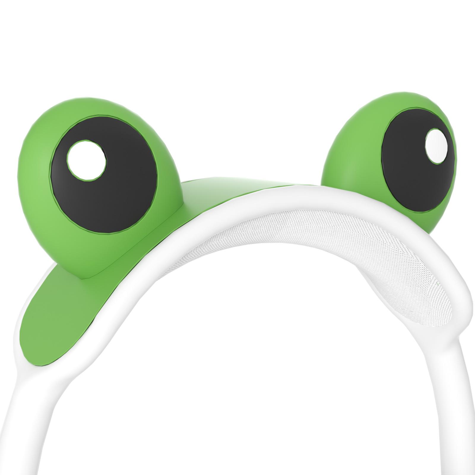 

For AirPods Max Frog Design Liquid Silicone Headphone Earmuff Shell+Headbeam Cover Green