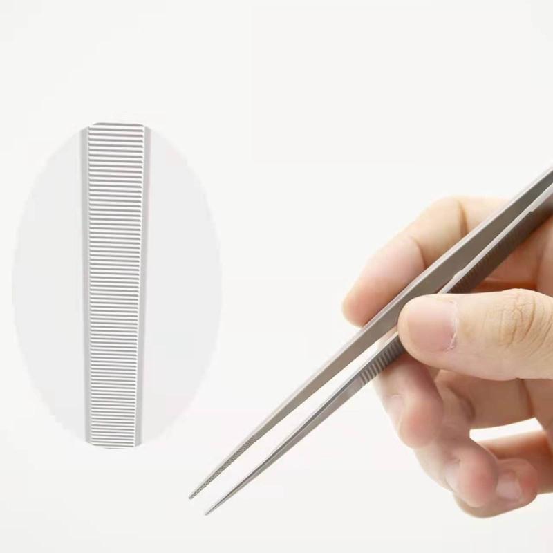 Precisions Jewelry Stainless Steel Tweezers for Gems High Precisions Tweezers Stainless Steel Bending Tip Needle Tweezer