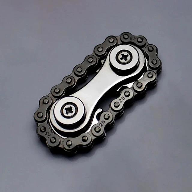 Sprockets Flywheel Fingertip Gyro Fidget Spinner Antistress Anxiety Metal Bike Chains EDC Spinner Fidget Toys For Adult Kids