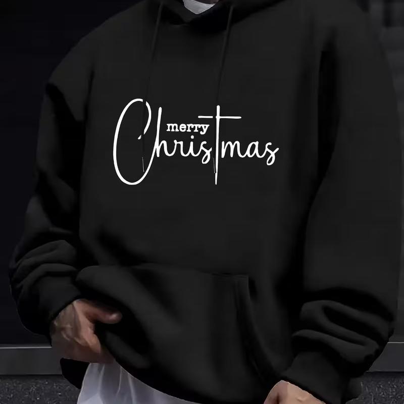 

High-Street Christmas Graffiti Men s Hoodie - Fashionista Must-Have Item XXL чёрный