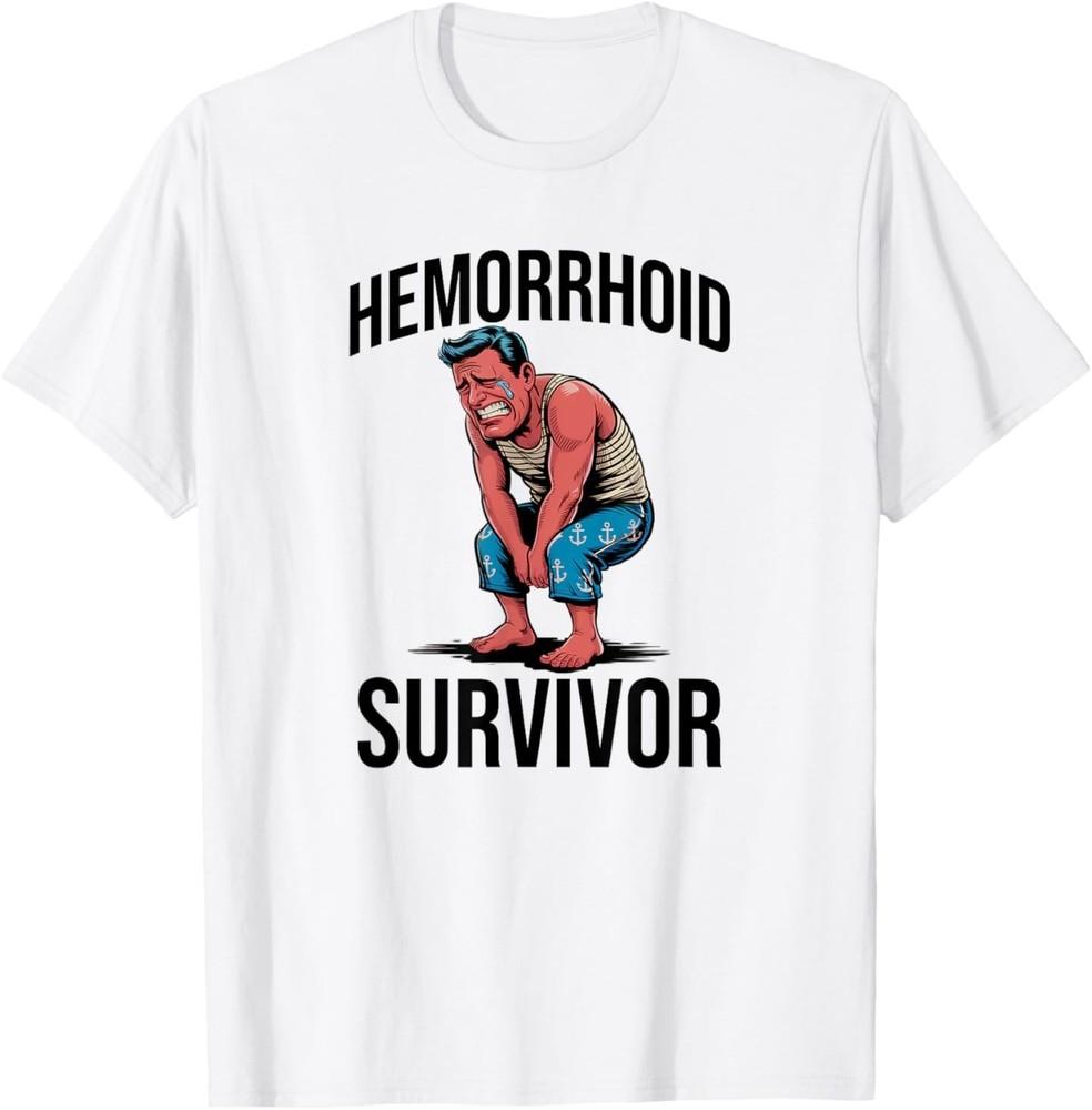 Sarcastic Hemorrhoid Survivor T-Shirt Unisex T-Shirt S