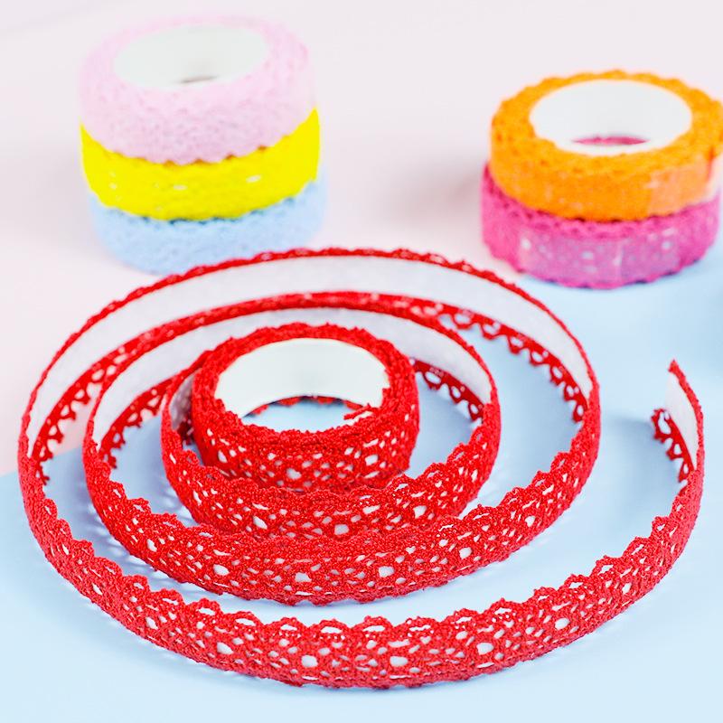 1.7m decorative lace tape — hollow, delicate lace design; ideal for scrapbooking layouts, custom lettering, gift wrapping