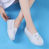 Genuine Leather Women Flats Fashion Casual Women Shoes Hollow Women's Shoes Slip On Flat Shoes2025 Plus Size Zapatos Mujer