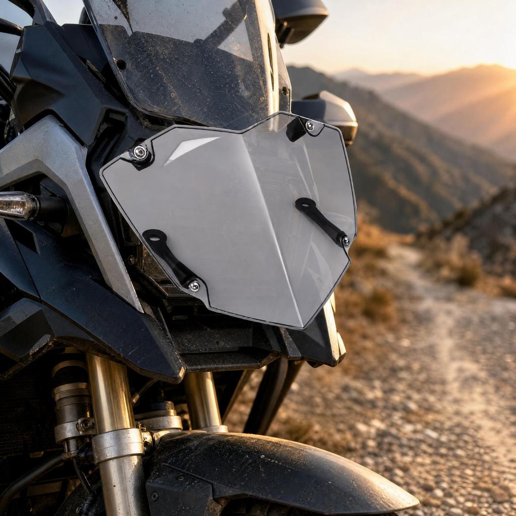 Motorcycle Front Headlight Guard Cover Impact-Resistant Adventure