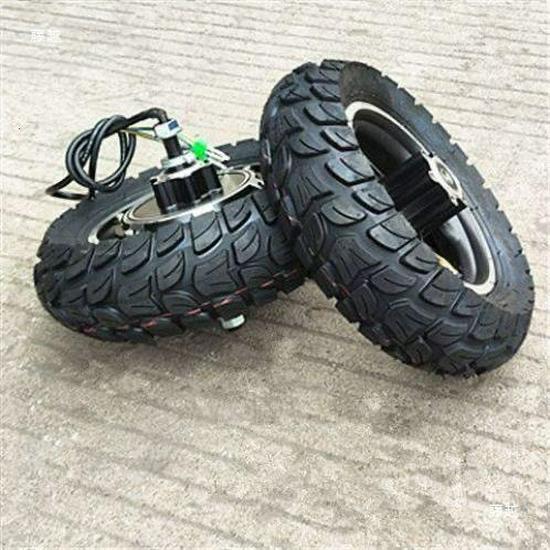 10" Electric Scooter Rear Wheel Hub Motor with Disc Brake, 36V/48V Motor & Driver for E-Scooters.