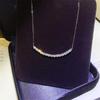Moissanite Smile Pendant Necklace - Diamond Clavicle Chain, Passes Tester, Valentine's Day Gift for Girlfriend