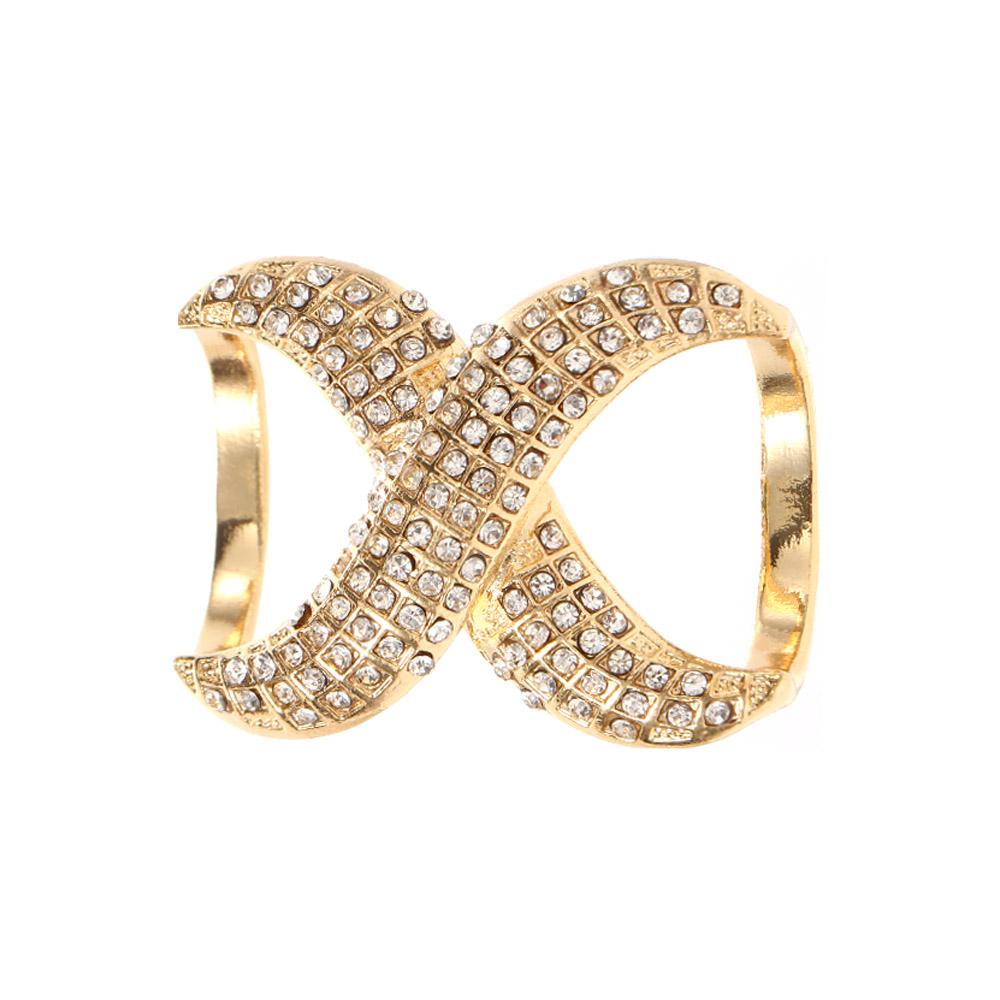 Classic Silk Scarf Buckle Fastener X Shape Shawl Ring Clip Fashion Accessories Jewelry Brooch Pins