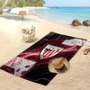 Athletic Bilbao Football Print Beach Towel, Large Soft Quick Dry Towel for Beach Camping Swimming
