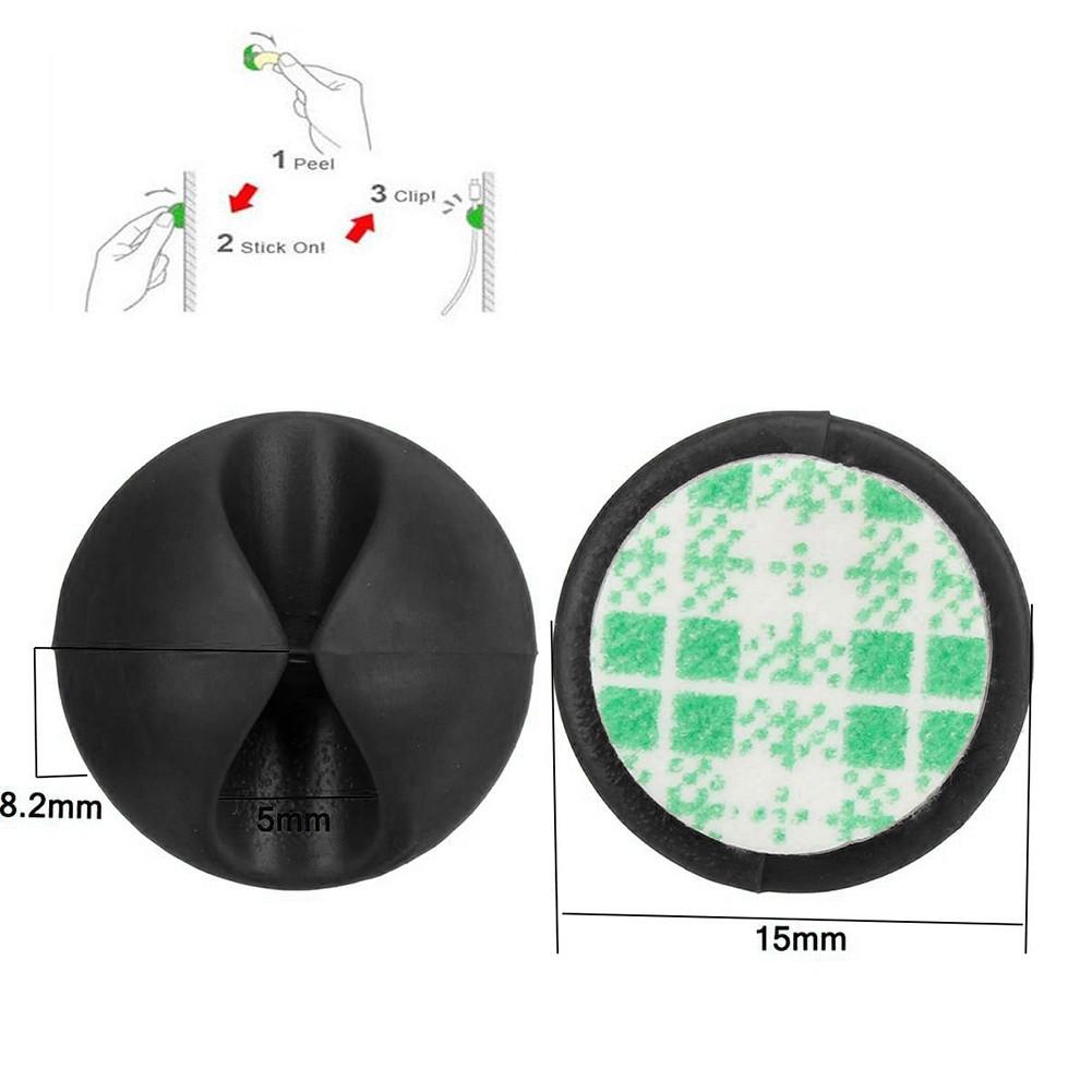Secure Your Cables with 30pcs Wire Fastener Clips for Office or Home Use