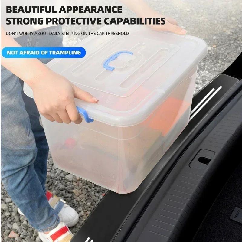 Car Rear Bumper Trunk Load Edge Protector Guard Trim Transparent Sticker For Mercedes benz A B R G Class GLK GLA w204 W251 W463