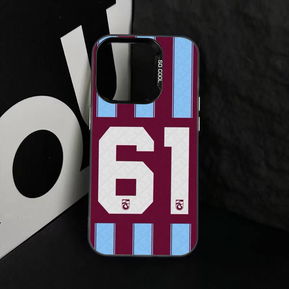T-Trabzonspor Handyhülle Für iPhone 17,16,15,14,13,12,11 Plus,Pro Max,XS,Bunte Silberne Handyhülle Funda Cover