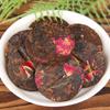 Yunnan Pu-erh Tea Cake with Rose Petals Aged Rose Pu-erh Tea Floral Aroma