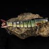 3Pcs Fishing Lures Hard Baits 3D Eyes Realistic Looking Vibrant Color Multi Jointed Slow Sinking Artificial Lure Fish Baits Kit