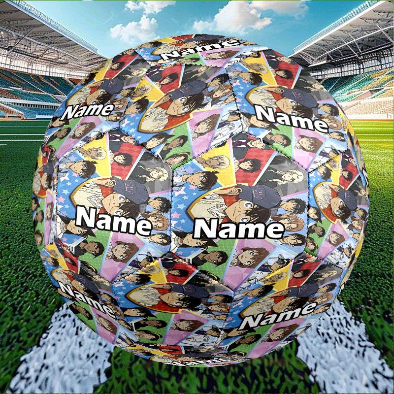 Custom Name Personalized Detective Conan Print Size 5 Soccer Ball Training & Match Football, for Team, Kicking, Gift for Football