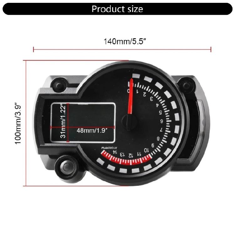 Long Lasting Weatherproof Motorcycle Instrument Cluster Digital Speedometer with Real Time Speed and Distance Monitoring