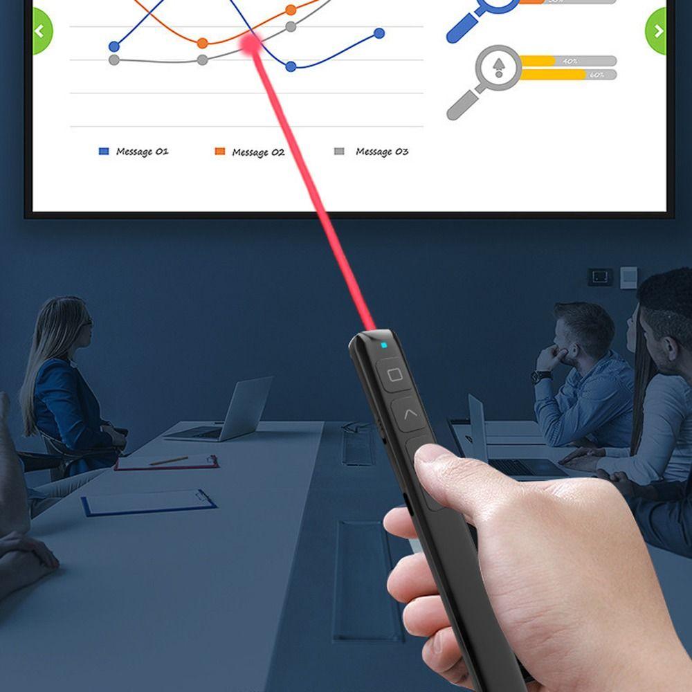 2,4 GHz PPT Seitenumschlag Stift Rotes Licht Präsentationsfernbedienung Lehre