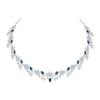 American Diamond AD with Colorful Crystal Necklace Jewellery Set for Women/Girls | Perfect for Weddings, Parties & Festive Occasions
