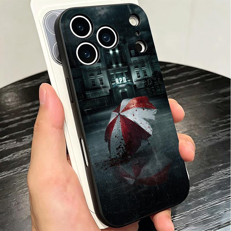 R-Resident-Evil Game Soft Phone Case for iPhone 16 16E 17 Air 15 Pro Max 14 Plus 13 Mini 11 12 7 Black Cover Back Shell
