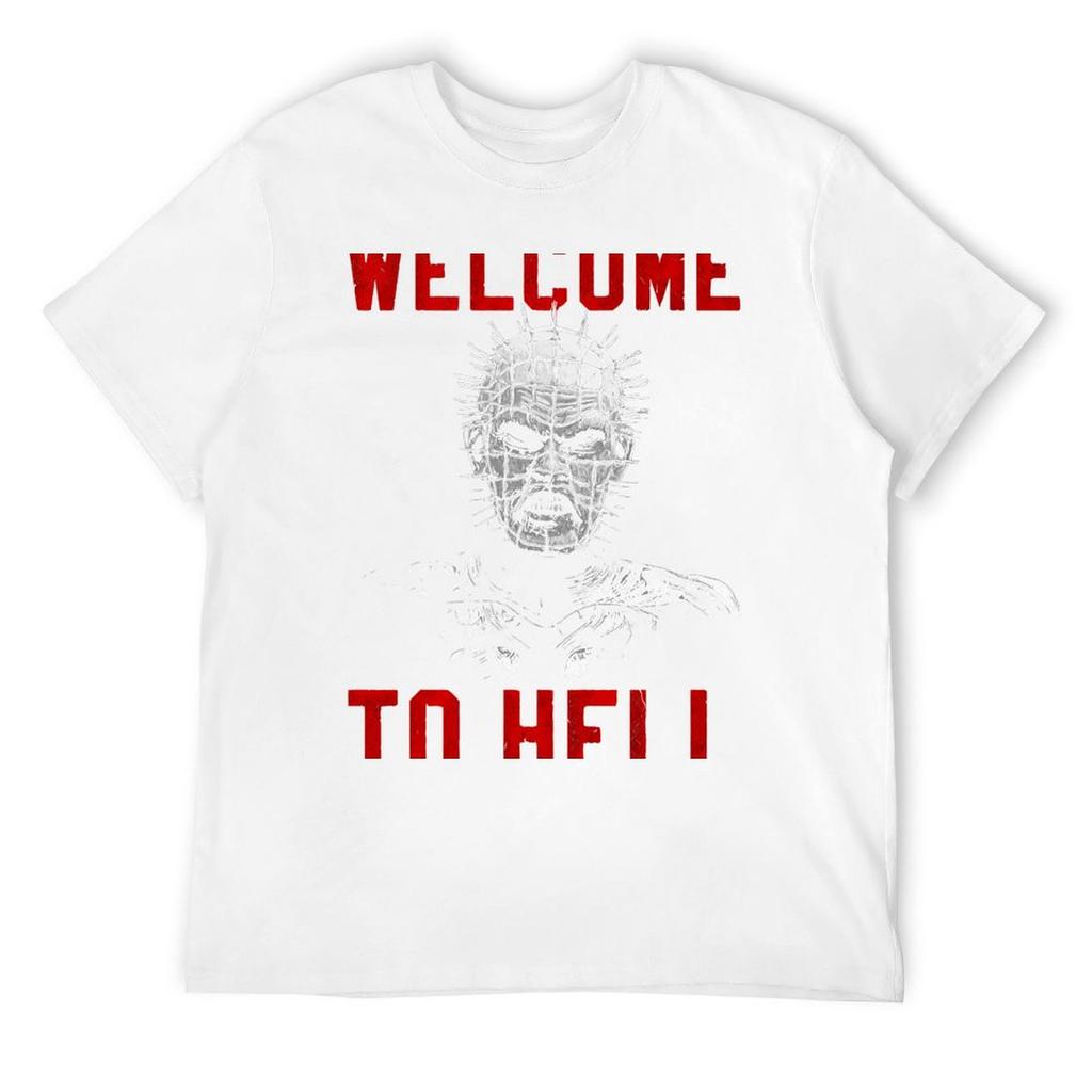 Welcome To Hell T-Shirt man t shirt Short sleeve tee hippie clothes aesthetic clothes men graphic t shirts