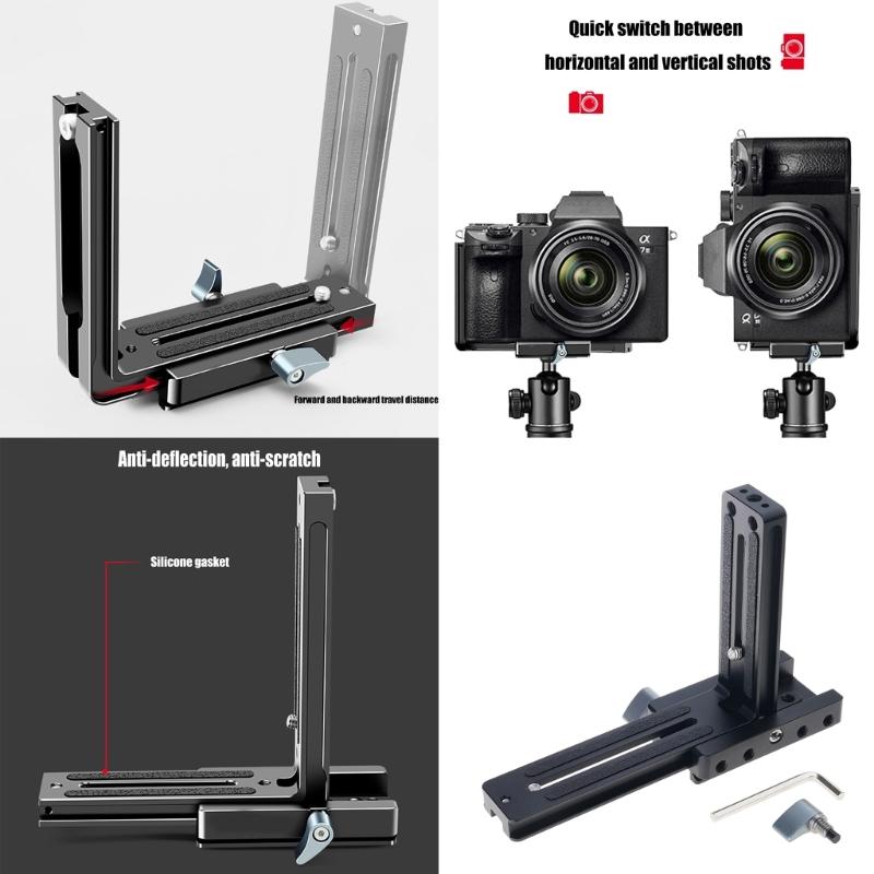 DSLR Camera L Bracket Vertical Horizontal Switching Tripod Quick Release Plate Stabilizer Tripod Monopod