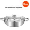 Yuan Yang 304 Stainless Steel Thickened Hot Pot Cookware for Induction Cookers - Household & Commercial Use